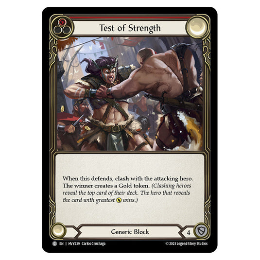 Flesh & Blood - Heavy Hitters - Test of Strength (Rainbow Foil) - HVY239-RF