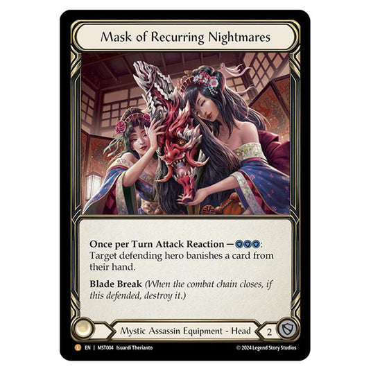 Mask of Recurring Nightmares card from the Flesh & Blood set Part the Mistveil MST004-CF