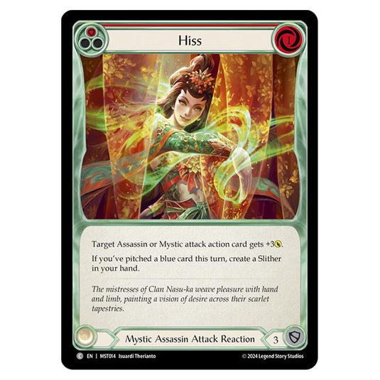 Hiss card from the Flesh & Blood set Part the Mistveil MST014-RF