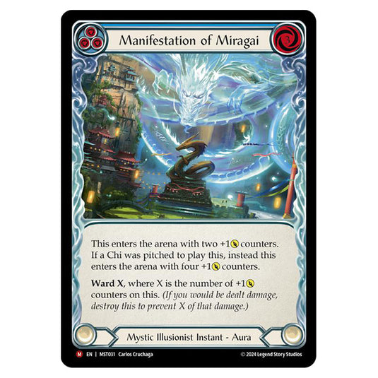 Manifestation of Miragai card from the Flesh & Blood set Part the Mistveil MST031