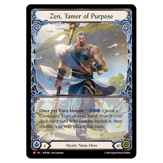 Zen, Tamer of Purpose card from the Flesh & Blood set Part the Mistveil MST046