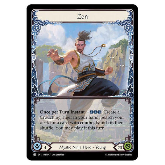 Zen card from the Flesh & Blood set Part the Mistveil MST047