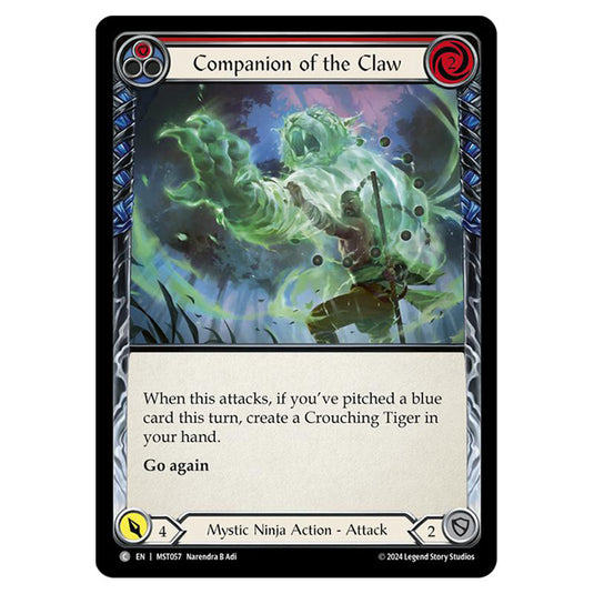 Companion of the Claw card from the Flesh & Blood set Part the Mistveil MST057-RF
