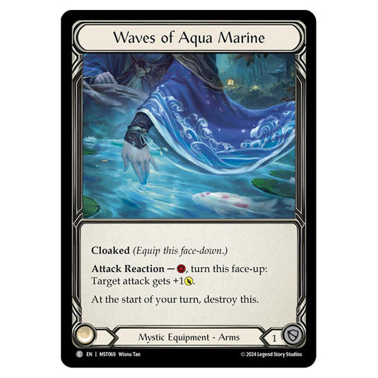 Waves of Aqua Marine card from the Flesh & Blood set Part the Mistveil MST069