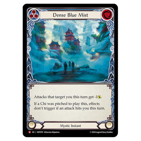 Dense Blue Mist card from the Flesh & Blood set Part the Mistveil MST079