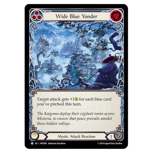 Wide Blue Yonder card from the Flesh & Blood set Part the Mistveil MST085-RF