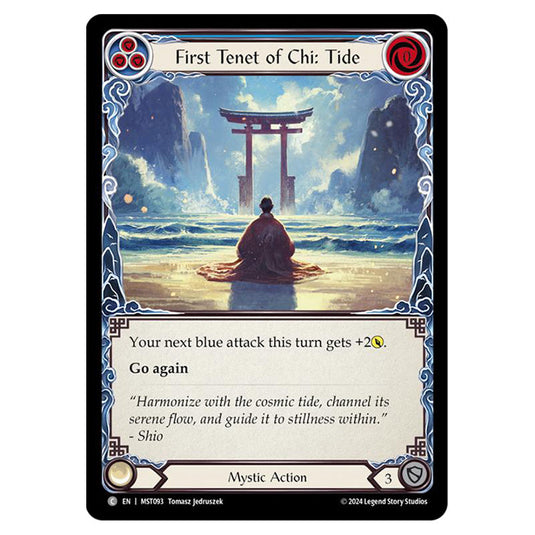 First Tenet of Chi: Tide card from the Flesh & Blood set Part the Mistveil MST093