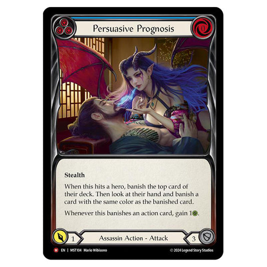 Persuasive Prognosis card from the Flesh & Blood set Part the Mistveil MST104