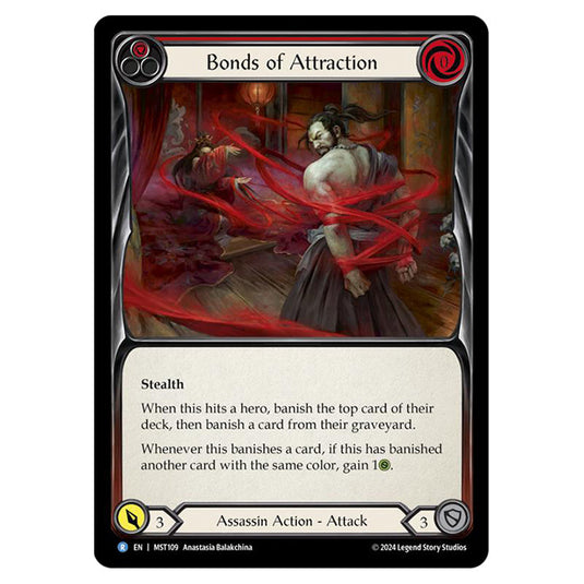 Bonds of Attraction card from the Flesh & Blood set Part the Mistveil MST109