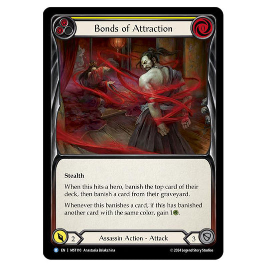 Bonds of Attraction card from the Flesh & Blood set Part the Mistveil MST110