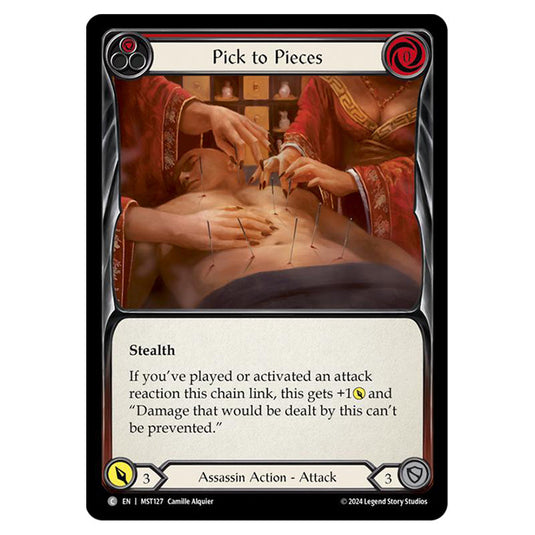 Pick to Pieces card from the Flesh & Blood set Part the Mistveil MST127-RF