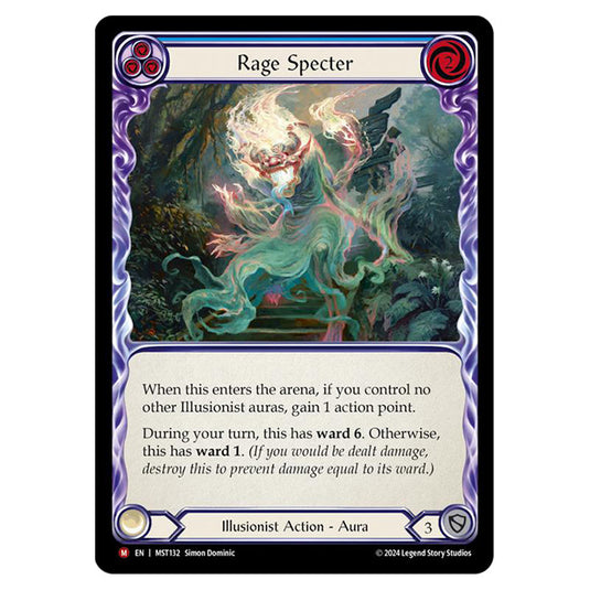 Rage Specter card from the Flesh & Blood set Part the Mistveil MST132