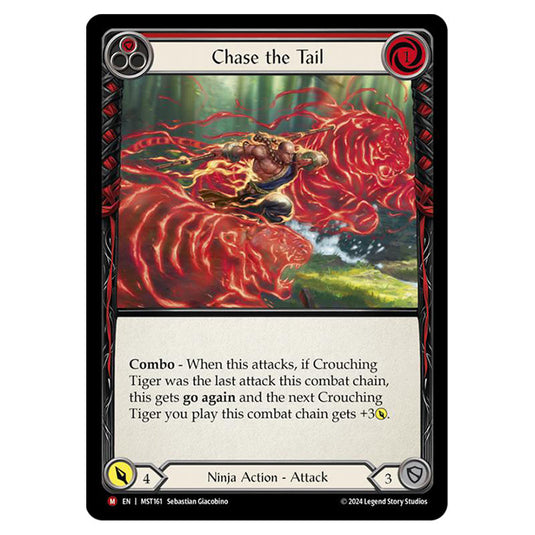 Chase the Tail card from the Flesh & Blood set Part the Mistveil MST161-RF