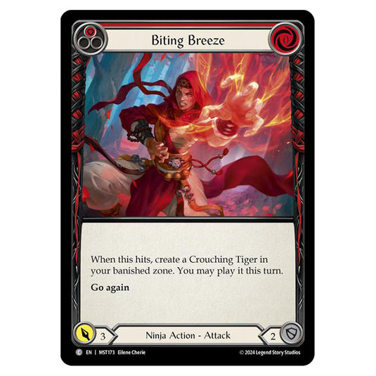 Biting Breeze card from the Flesh & Blood set Part the Mistveil MST173