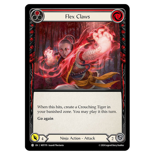 Flex Claws card from the Flesh & Blood set Part the Mistveil MST179