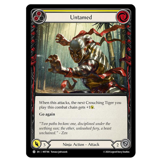 Untamed card from the Flesh & Blood set Part the Mistveil MST186-RF