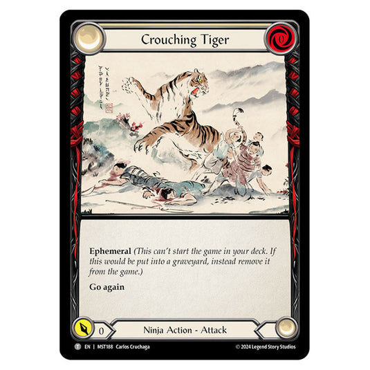 Crouching Tiger card from the Flesh & Blood set Part the Mistveil MST188