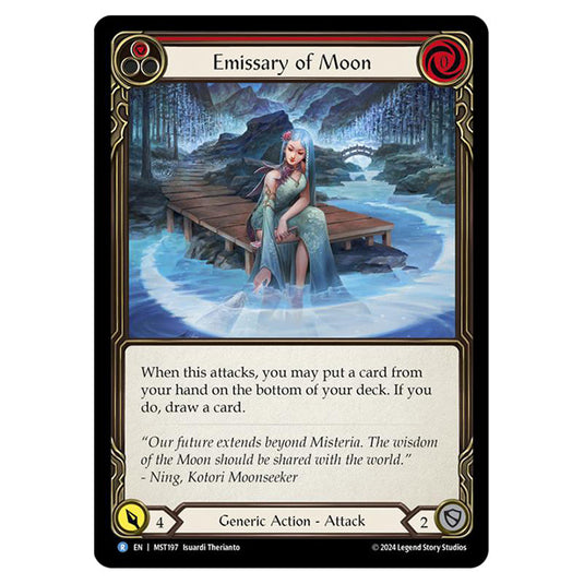 Emissary of Moon card from the Flesh & Blood set Part the Mistveil MST197-RF