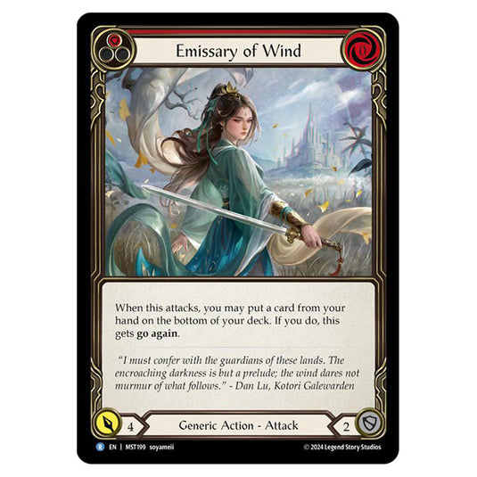 Emissary of Wind card from the Flesh & Blood set Part the Mistveil MST199