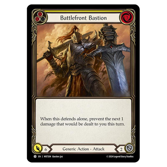 Battlefront Bastion card from the Flesh & Blood set Part the Mistveil MST204