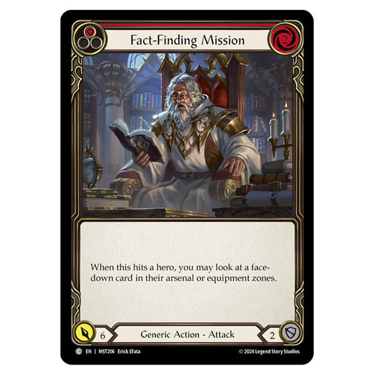 Fact-Finding Mission card from the Flesh & Blood set Part the Mistveil MST206