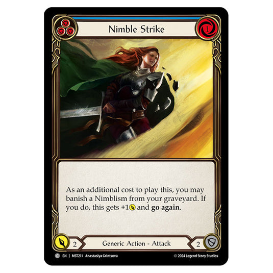 Nimble Strike card from the Flesh & Blood set Part the Mistveil MST211