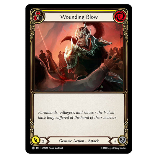 Wounding Blow card from the Flesh & Blood set Part the Mistveil MST216