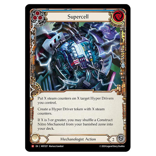 Supercell card from the Flesh & Blood set Part the Mistveil MST227-RF