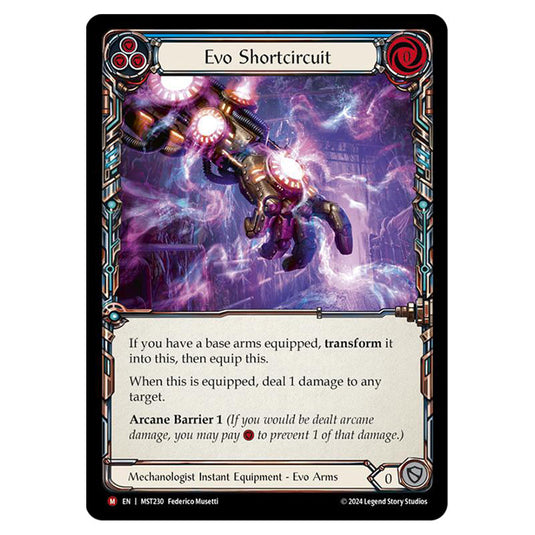 Evo Shortcircuit card from the Flesh & Blood set Part the Mistveil MST230