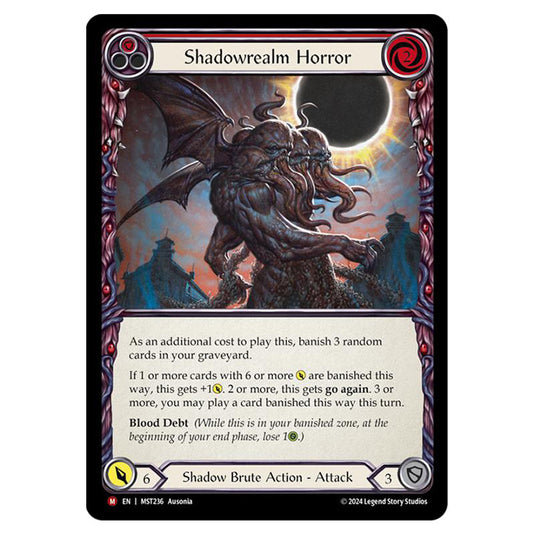 Shadowrealm Horror card from the Flesh & Blood set Part the Mistveil MST236