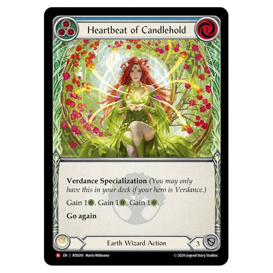 Heartbeat of Candlehold ROS016 card from the Flesh & Blood set Rosetta