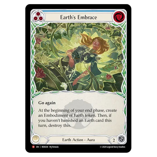 Earth's Embrace ROS034 card from the Flesh & Blood set Rosetta