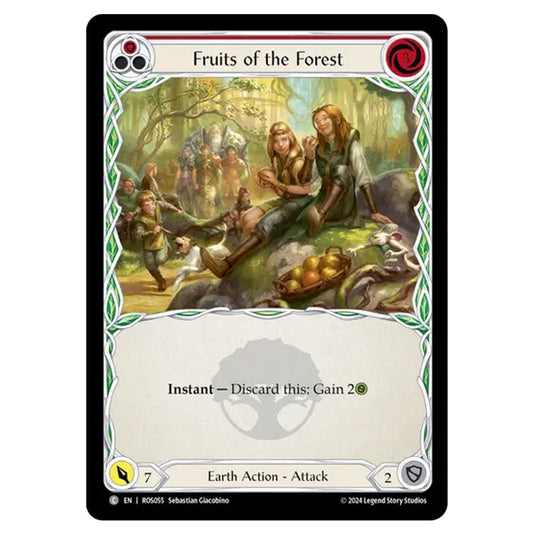 Fruits of the Forest (Red) ROS055 card from the Flesh & Blood set Rosetta