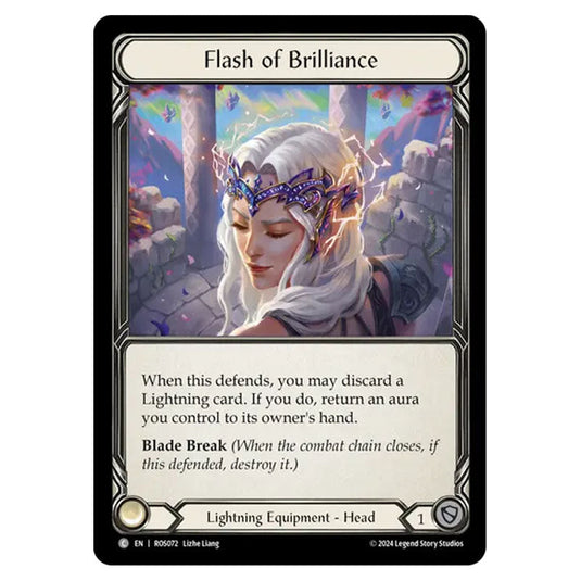 Flash of Brilliance ROS072 card from the Flesh & Blood set Rosetta