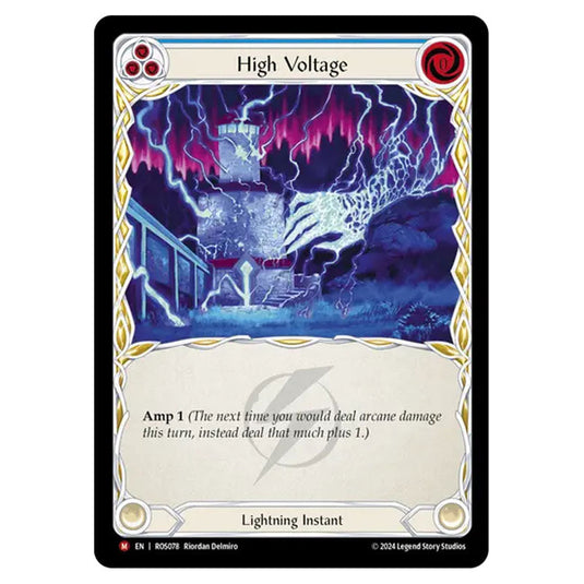 High Voltage ROS078 card from the Flesh & Blood set Rosetta