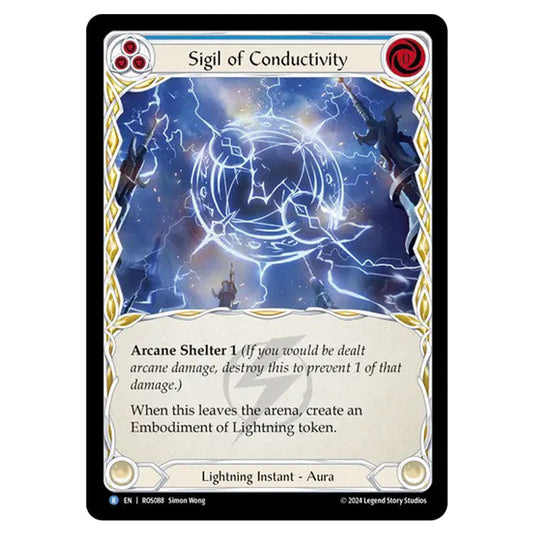 Sigil of Conductivity ROS088 card from the Flesh & Blood set Rosetta