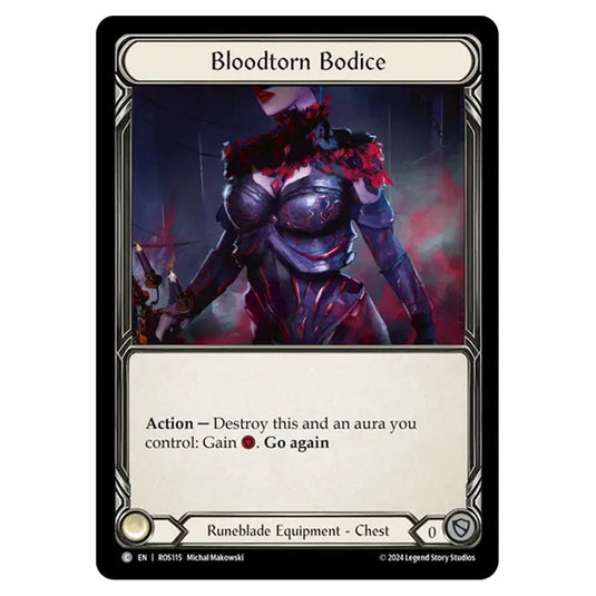 Bloodtorn Bodice ROS115 card from the Flesh & Blood set Rosetta