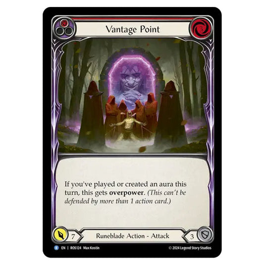 Vantage Point (Red) ROS124 card from the Flesh & Blood set Rosetta