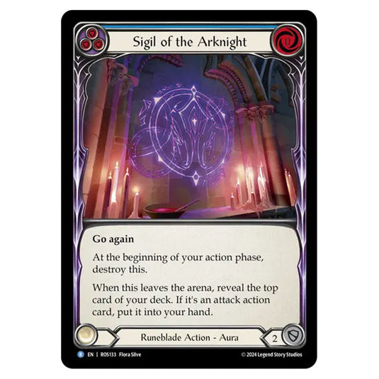 Sigil of the Arknight  ROS133-CF card from the Flesh & Blood set Rosetta