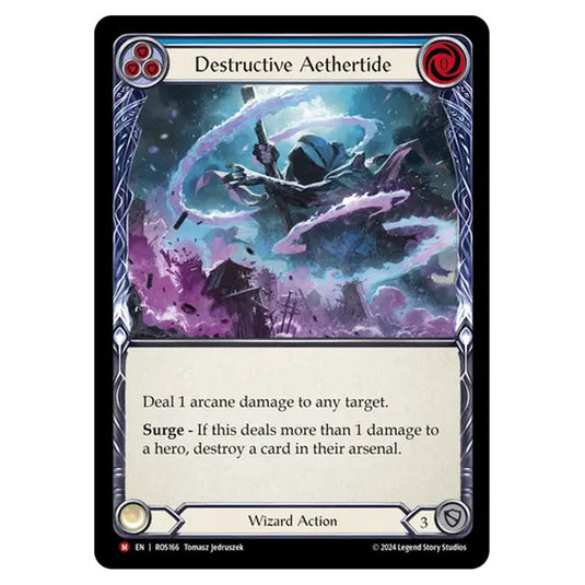 Destructive Aethertide ROS166 card from the Flesh & Blood set Rosetta