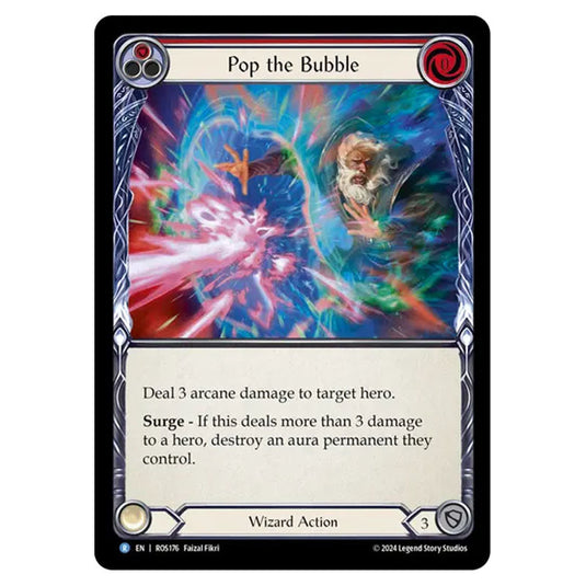 Pop the Bubble (Red) ROS176 card from the Flesh & Blood set Rosetta