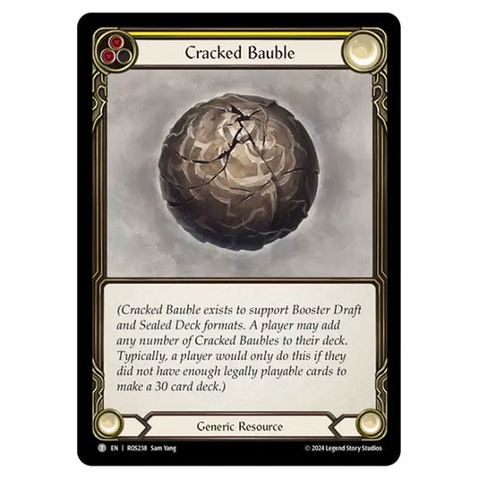 Cracked Bauble ROS238 card from the Flesh & Blood set Rosetta