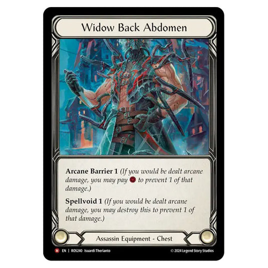 Widow Back Abdomen ROS240 card from the Flesh & Blood set Rosetta