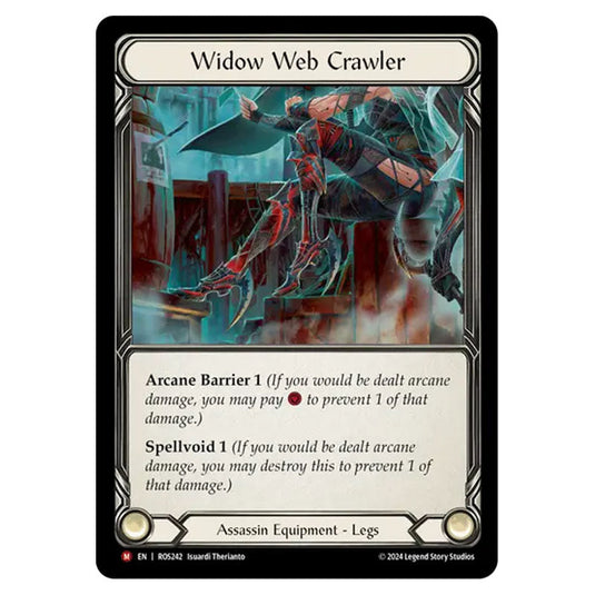 Widow Web Crawler ROS242 card from the Flesh & Blood set Rosetta