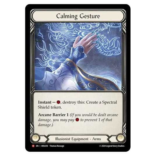 Calming Gesture ROS250-CF card from the Flesh & Blood set Rosetta