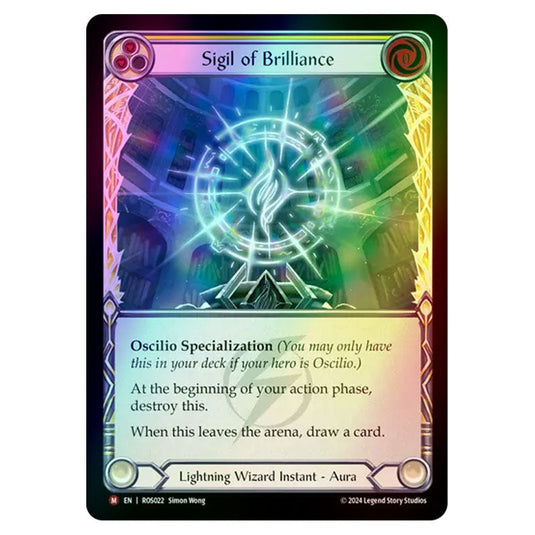 Sigil of Brilliance  ROS022-CF card from the Flesh & Blood set Rosetta