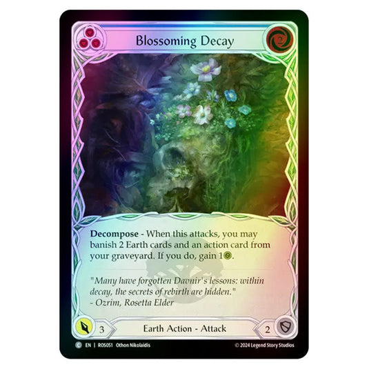 Blossoming Decay (Blue) ROS051-RF card from the Flesh & Blood set Rosetta