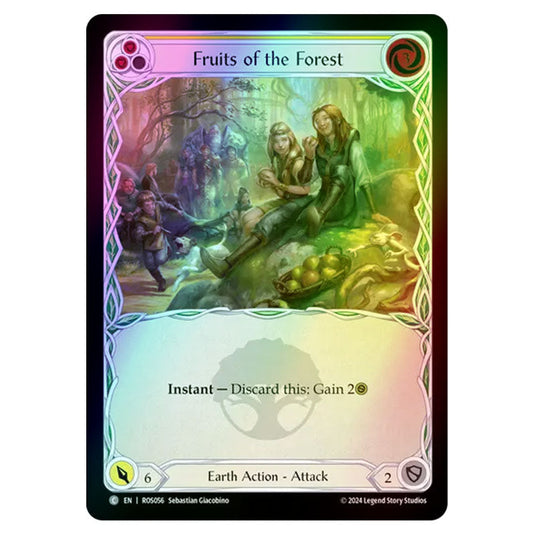 Fruits of the Forest (Yellow) ROS056-RF card from the Flesh & Blood set Rosetta