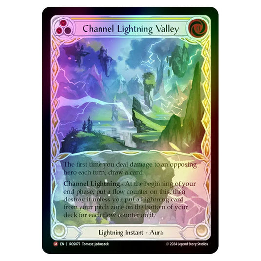 Channel Lightning Valley ROS077-RF card from the Flesh & Blood set Rosetta