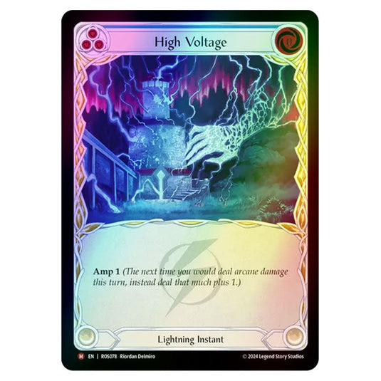 High Voltage ROS078-RF card from the Flesh & Blood set Rosetta